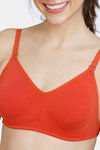 Zivame Beautiful Basics Double Layered Non Wired Full Coverage Backless Bra - Summer Fig — thumbnail 6